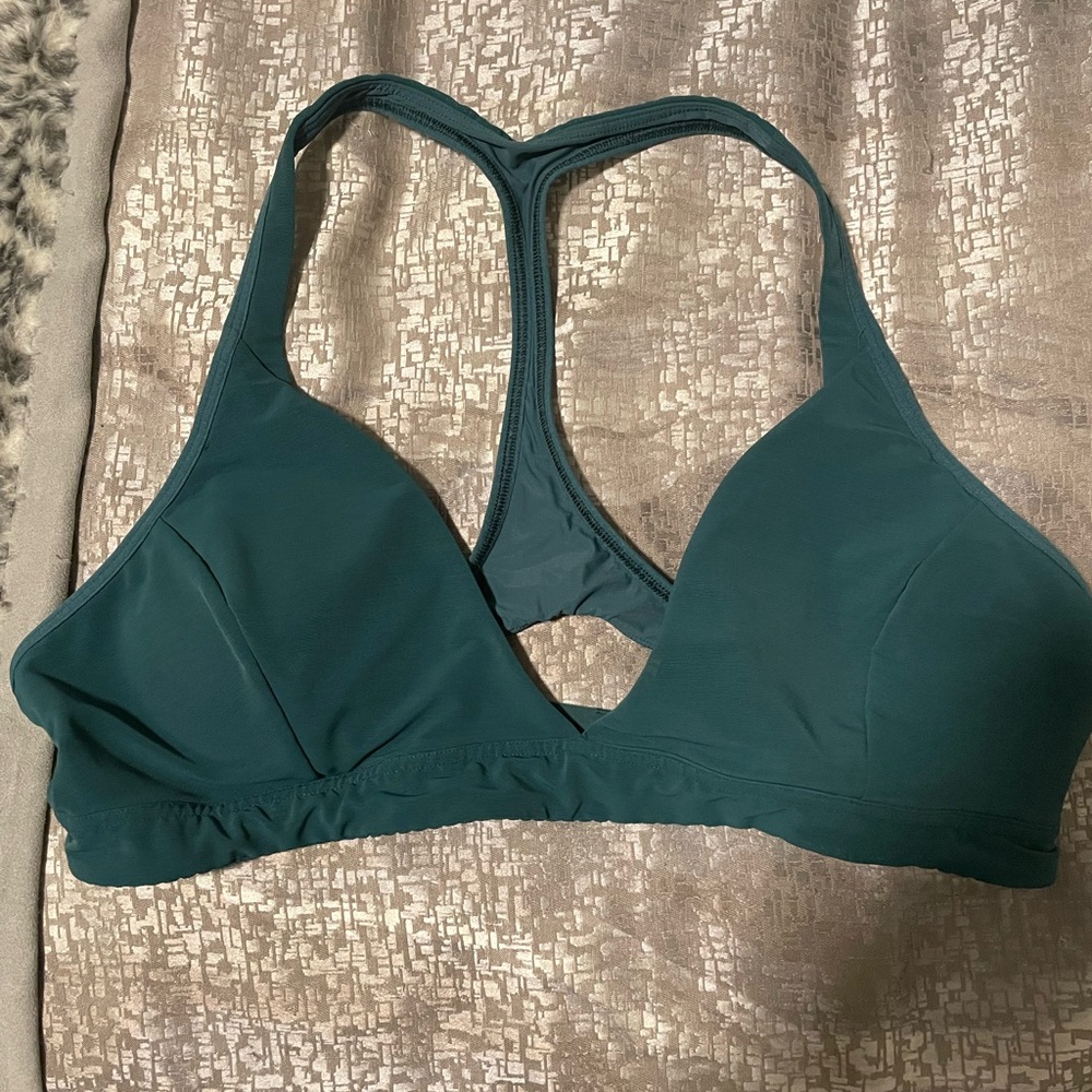 Green lululemon padded sports bra